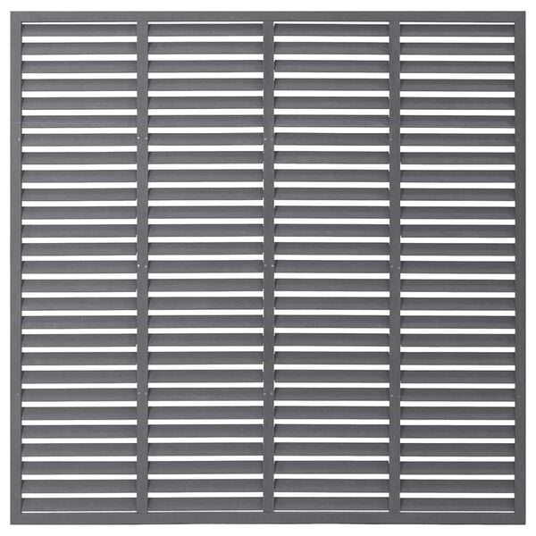 vidaXL Lamellenhek 180x180 cm HKC grijs