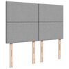 vidaXL Boxspring met matras stof lichtgrijs 160x200 cm
