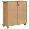 vidaXL Ladekast ASKIM Bruin 91 x 40 x 95.5 cm Massief grenenhout