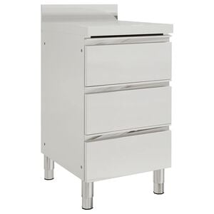 vidaXL Commerci&euml;le keukenkast met 3 lades 50x60x96 cm
