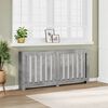 vidaXL Radiatorombouw 175x20x82 cm bewerkt hout betongrijs