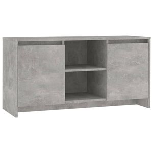 vidaXL Tv-meubel 102x37,5x52,5 cm bewerkt hout betongrijs