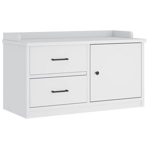vidaXL Gangbankje SANDNES wit 87x40x50 cm massief grenenhout