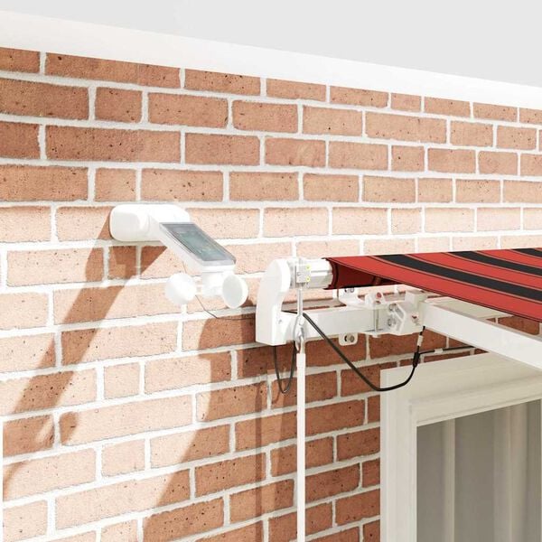 vidaXL Inklapbaar Zonnescherm Oranje en Bruin 300 x 250 cm