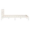 vidaXL Bedframe massief grenenhout wit 140x190 cm