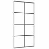 vidaXL Schuifdeur met beslag 102,5x205 cm ESG-glas en aluminium