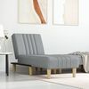 vidaXL Chaise longue stof lichtgrijs