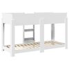 vidaXL Bunk Bed voor Kinderen met matras Wit 75 x 190 cm Bewerkt hout