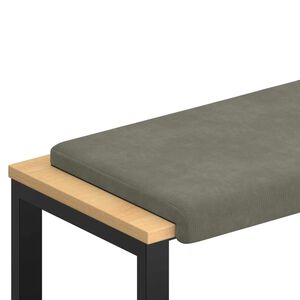 vidaXL Bankkussen corduroy Lichtgrijs Diepte 35 cm