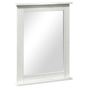 vidaXL Spiegel VIGO Antiek wit 55,5 x 5 x 70 cm Massief grenenhout