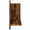 vidaXL Wandkast 70x16,5x30 cm bewerkt hout oud houtkleurig