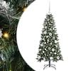 vidaXL Kunstkerstboom Groen 120 cm PVC en Plastic en Staal