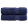 vidaXL Badhanddoeken SOLUND 2 st 600 g/m&sup2; 70x140 cm marineblauw