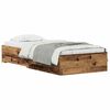 vidaXL Bedframe met lades met lade Oud hout 100 x 200 cm Bewerkt hout