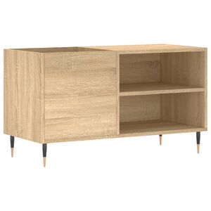 vidaXL Platenkast 85x38x48 cm bewerkt hout sonoma eikenkleurig