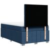 vidaXL Boxspring met matras stof blauw 120x200 cm