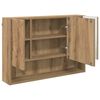 vidaXL Spiegelkast Artisan Eiken 80 x 17 x 55 cm Bewerkt hout