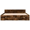 vidaXL Bedframe met lades bewerkt hout gerookt eikenkleurig 120x200 cm