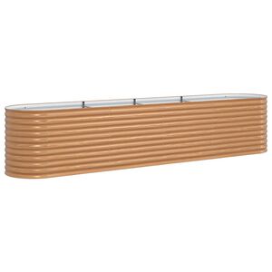 vidaXL Verhoogd bed Bruin 400 x 80 x 81 cm Staal