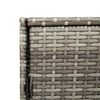 vidaXL Tuinkast 83x45x76 cm poly rattan grijs