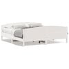 vidaXL Bedframe zonder matras massief grenenhout wit 180x200 cm