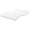 vidaXL Schuimmatras 7 zones hardheid 20 ILD 140x220 cm wit