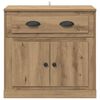 vidaXL Highboard Artisan Eiken 70 x 35,5 x 67,5 cm Bewerkt hout