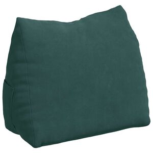 vidaXL Rugkussen Donkergroen 45 x 20 x 35 cm Cordstof