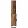 vidaXL Hoge kast met lade Oudhout 69,5 x 34 x 180 cm Bewerkt hout