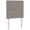 vidaXL Boxspring met matras stof taupe 90x190 cm
