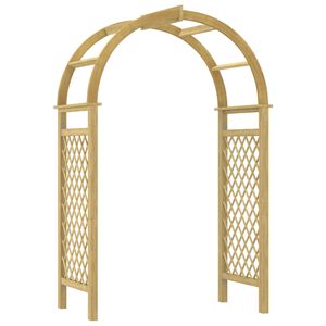 vidaXL Boog met latwerk 141x97x243 cm ge&iuml;mpregneerd massief grenenhout