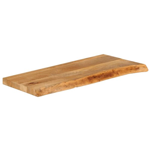 vidaXL Tafelblad met natuurlijke rand 90x20x2,5 cm massief mangohout