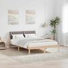 vidaXL Bedframe Bruin en taupe 160 x 200 cm Massief grenenhout