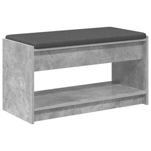 vidaXL Halbank Beton Grijs 83 x 38 x 45 cm