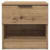 vidaXL Bed kast 2 pcs Artisan Eiken 40 x 39 x 40cm Bewerkt hout