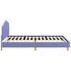 vidaXL Bedframe voor kinderen met hoofdbord Jeans Blauw 90 x 190 cm