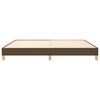 vidaXL Boxspring bed stof donkerbruin 200x200 cm
