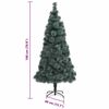 vidaXL Kunstkerstboom met verlichting en ballen set Groen 180 cm PET