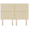 vidaXL Hoofdbord Cr&egrave;me 160 cm Stof