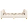 vidaXL Bedframe voor kinderen met hoofdbord Crème 90 x 190 cm