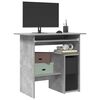 vidaXL Bureau 80x45x74 cm bewerkt hout betongrijs
