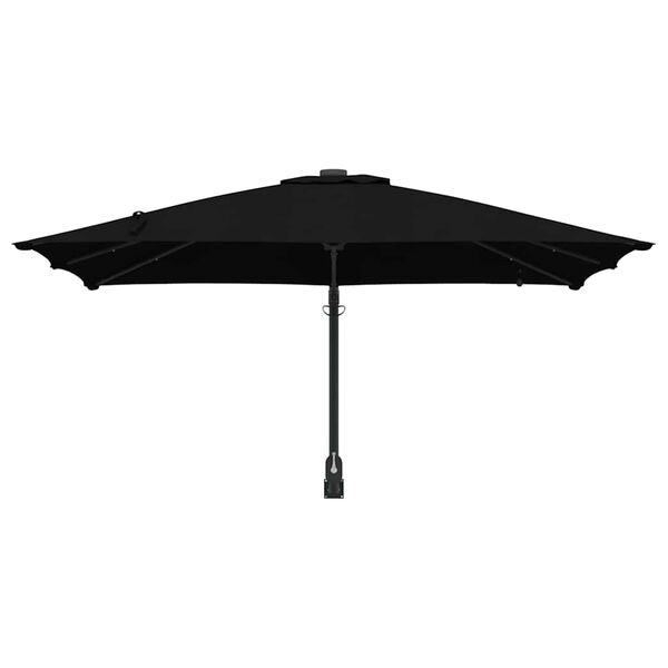 vidaXL Tuinparasol Zwart 248,5 x 247,5 x 160 cm Polyester en staal