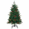 vidaXL Kunstkerstboom Groen 150 cm PVC en Metaal en Plastic