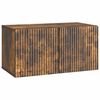 vidaXL Wandbeugel TV-kast Gerookt eiken 59,5 x 31 x 30 cm Bewerkt hout