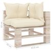 vidaXL 8-delige Loungeset met kussens pallet grenenhout