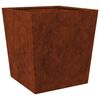 vidaXL Plantenbak 50x50x50 cm weervast staal