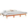 vidaXL Bedframe zonder matras 270x200 cm massief grenenhout wasbruin