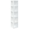 vidaXL Hoekkast 33x33x164,5 cm bewerkt hout wit