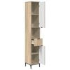 vidaXL Badkamer Kast met lade Sonoma Eiken 31,5 x 33 x 190 cm