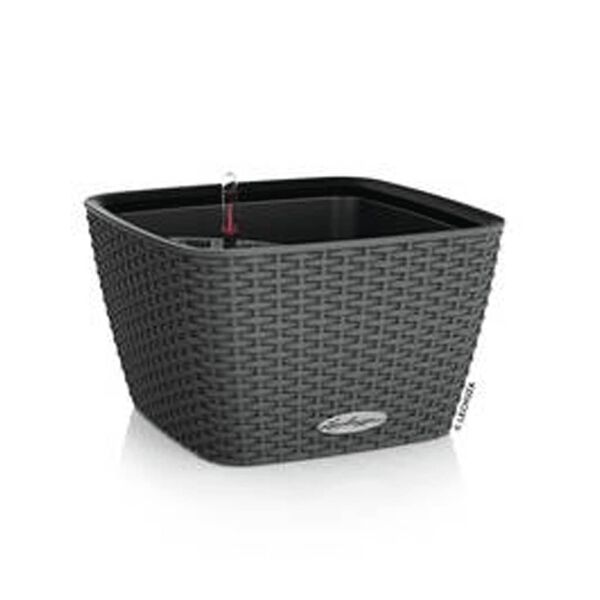 LECHUZA Plantenbak BACINO Cottage ALL-IN-ONE 30x30 cm grafiet zwart